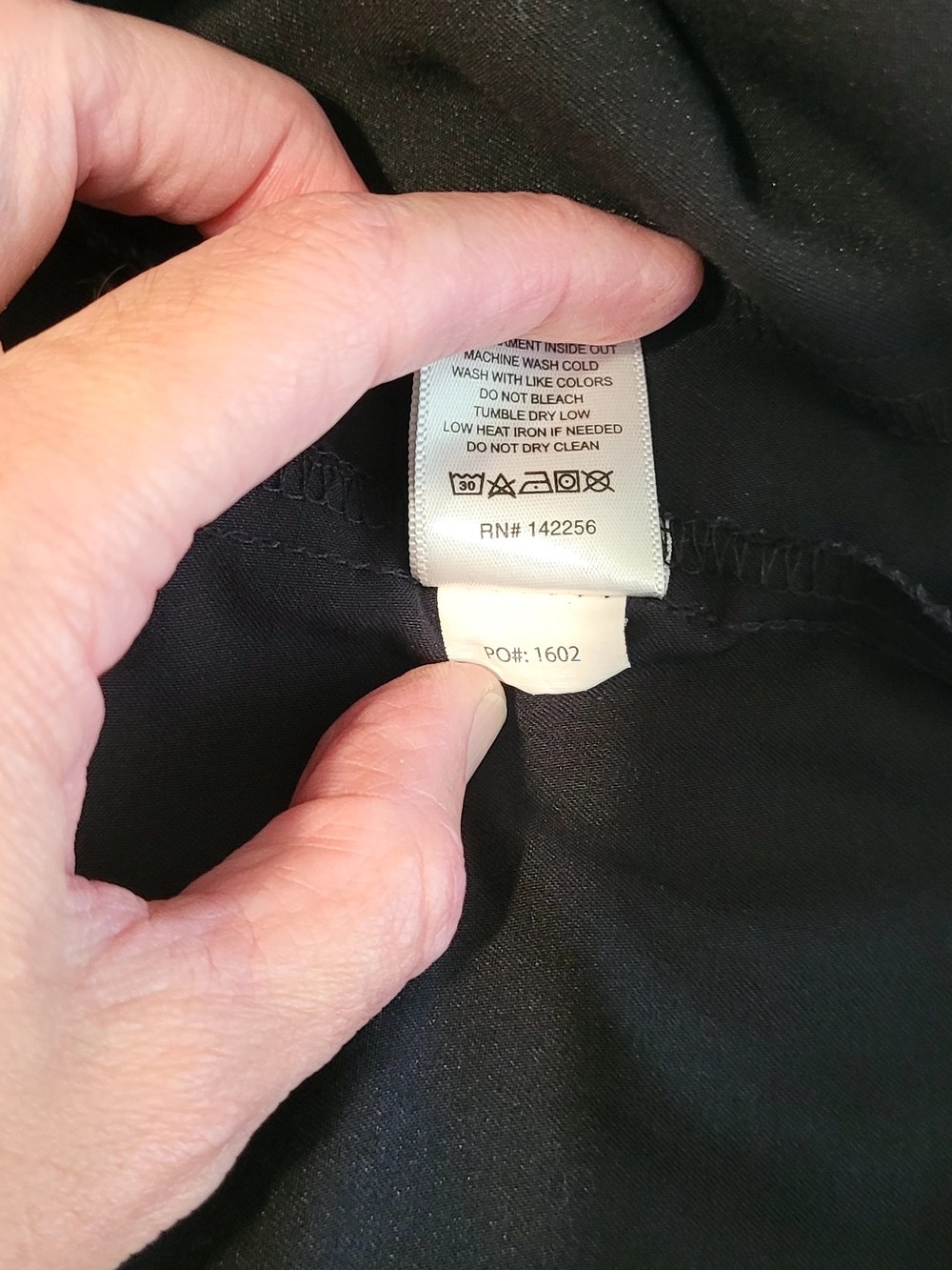 Black, Casma Scrub Top, Small - Picture 8 of 8
